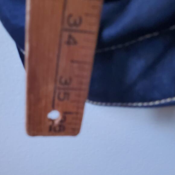 Jessica McClintock Sheath Dress Rouched Stiched Deep Blue Sz 10 Y2K Body Con - Picture 9 of 9